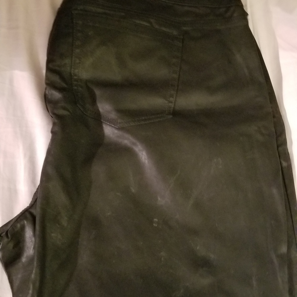 Rich pleather pants